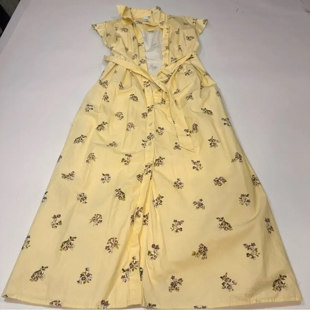 Adam Lippes Belted Poplin Shirt Dress Size 0 - Picture 3 of 8